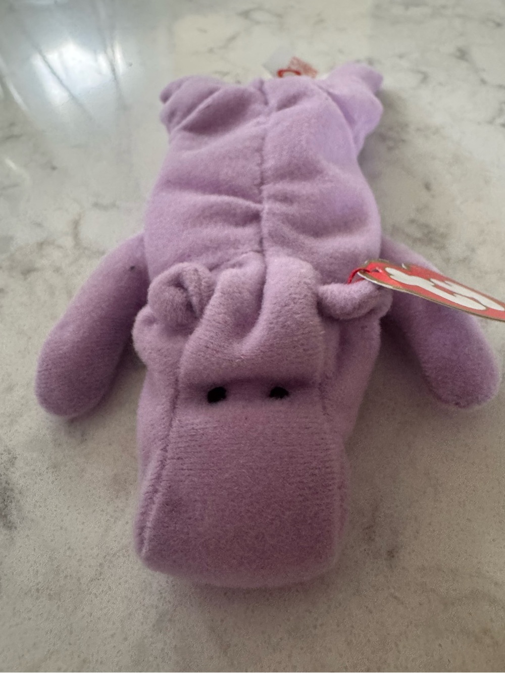 Ty Teenie Beanie Babies Happy Hippo McDonald’s Purple Plush Vintage Collectible